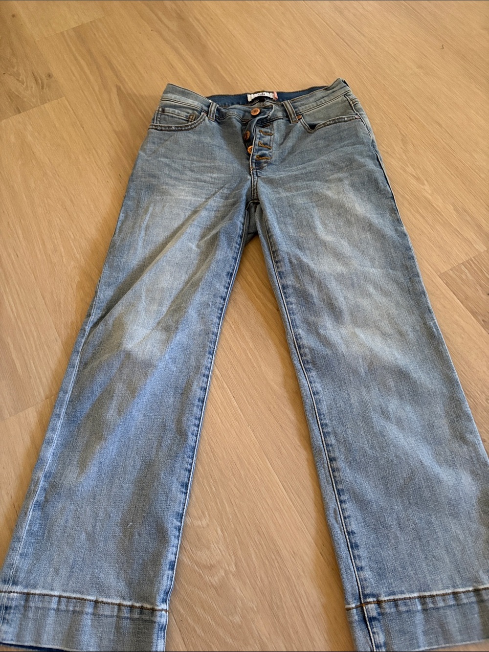 Light Blue Women's Straight-Leg Jeans